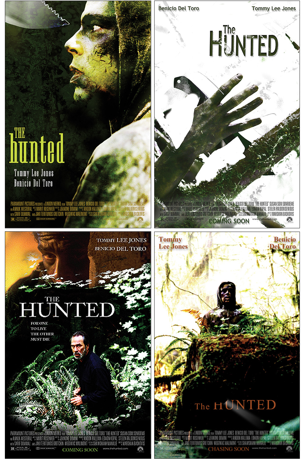 Purple Red | Graphic Design Solutions for the Business of the Entertainment  business.,The Hunted – Key art explorations